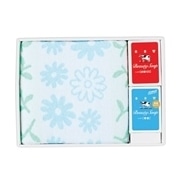 【 6127 】◇  フォールフラワーブルーピンクフェイスタオル石鹸セット