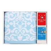 【 6117 】◇  ダマスクバスタオル石鹸セット