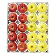 【 1085 】 青森産さんふじ・王林4.7ｋｇ　各10玉 (お届け先が 全国一律 ) 産地直送 【 マルマン 】