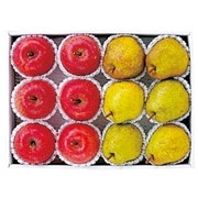 【 1081 】 青森産さんふじ＆山形産ラ・フランス (お届け先が 全国一律 ) 産地直送 【 マルマン 】