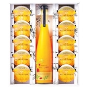 【 1049 】 宮古島マンゴードリンク・ゼリーセット大　 (お届け先が 沖縄県内離島・沖縄県外 ) 産地直送 【 万果 】