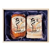 【 2107 】 あぐーハムギフト2本セット　Ｔ－28 (お届け先が 沖縄県内離島・沖縄県外 ) 産地直送 【 オキハム 】