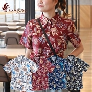 【送料無料】サウスフラワービビ柄かりゆしウェア FEL13013S L