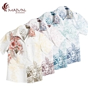 【送料無料】水華柄かりゆしウェア FEL24063S L