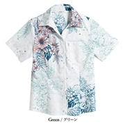 【送料無料】水華柄かりゆしウェア FEL24063S L