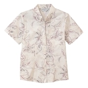 【送料無料】形態安定 刺繍フラワー柄 かりゆしウェアP1025-19L L