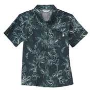 【送料無料】形態安定 刺繍フラワー柄 かりゆしウェアP1025-19L L