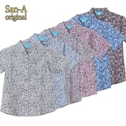 【送料無料】 ハイビ小花柄 かりゆしウェア P-SARN1102 L
