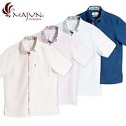 【送料無料】首里城全景図 かりゆしウェア GEM02013H