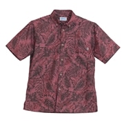 【送料無料】ヤシリーフ柄 かりゆしウェアOK1860