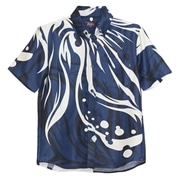 【送料無料】ハイビコーター柄 かりゆしウェアP1026-01