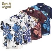 【送料無料】イジュプッチ柄 形態安定 かりゆしウェアP1026-04