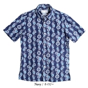 【送料無料】しだれ桜柄かりゆしウェアFSD01013S