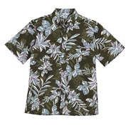 【送料無料】デイゴ柄かりゆしウェア P-SAEM1828