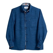 【送料無料】首里城全景図 Ｌ／Ｓ かりゆしウェア GEM02019H