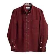 【送料無料】首里城全景図 Ｌ／Ｓ かりゆしウェア GEM02019H