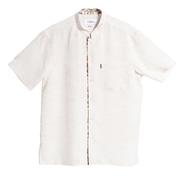 【送料無料】首里城全景図 マオカラー かりゆしウェア GEM02043H