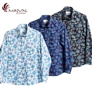 【送料無料】ジャングルプローラー柄 長袖かりゆしウェアFEM23019S