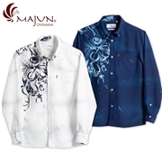 【送料無料】ネリユクウタビ Ｌ／Ｓ かりゆしウェア GEM06019S