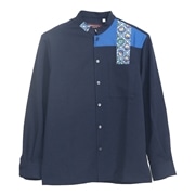【送料無料】 琉球びんがた－弐 Ｌ／Ｓ かりゆしウェア P-GTB02049H