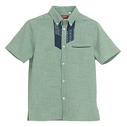 【送料無料】知花花織－壱 柄 かりゆしウェアP-GTT01013S