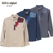 【送料無料】首里織－壱 長袖 伝統工芸かりゆしウェアP-FTS01019S