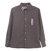 【送料無料】 首里織－壱 Ｌ／Ｓ かりゆしウェア P-GTS01019S