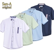 【送料無料】衿はみ出し柄 かりゆしウェア  P-SAT1809