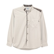 【送料無料】	肩切り替え入り 長袖 かりゆしウェアP-SAT1907