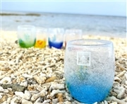 琉球グラス　泡花見グラス（水）