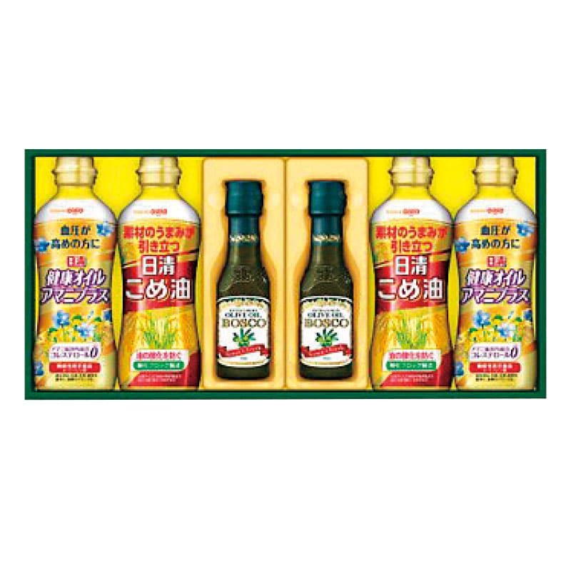 □【 9071 】◇ 日清オイリオ ボスコオリーブオイル＆バラエティオイル【沖縄本島内配送限定 送料無料 】