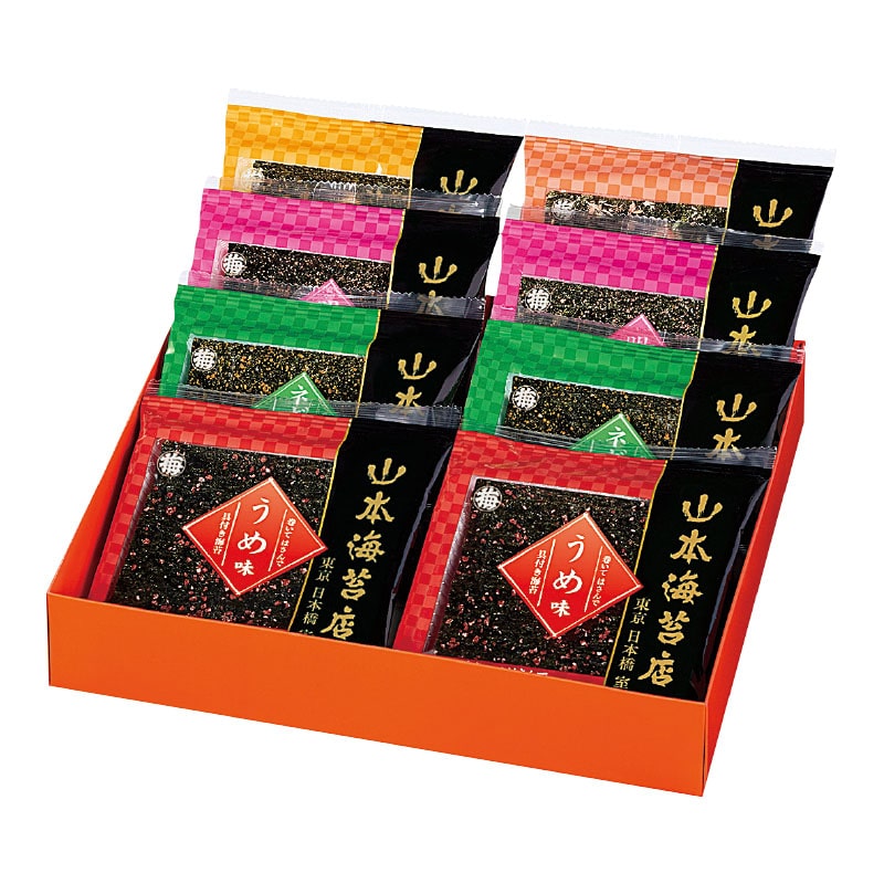 □【 9089 】◇ 山本海苔店 具付き海苔「一藻百味」8袋箱入