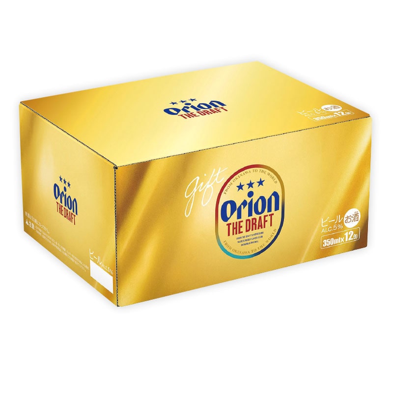 □【 9236 】◇ オリオンビール ザ・ドラフト１２缶入化粧箱【お届け先が沖縄県内】 350ｍｌ×12