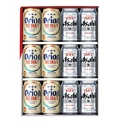 □【 9238 】◇ オリオンビール ザ・ドラフト＆スーパードライ詰合せセット【お届け先が沖縄県内】 350ｍｌ×12