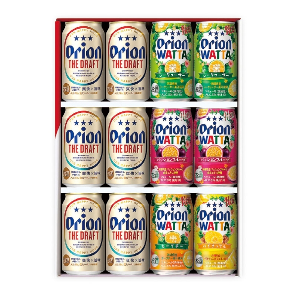 オリオン ザ・ドラフト＆WATTA詰合せセット350ml×12