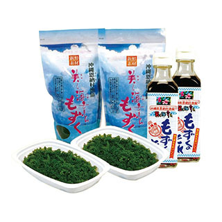 恩納村漁協海ぶどう/塩もずくセット